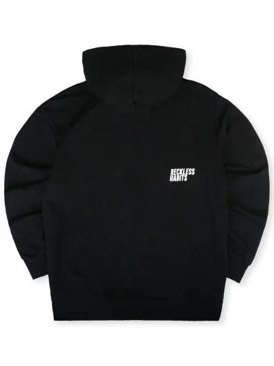 μαύρη λεπτή ζακέτα με κουκούλα από την we ride local, stoked black light zipped hoodie