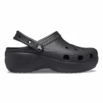 δίπατο σαμπό σε μαύρο χρώμα, crocs classic platform clog black