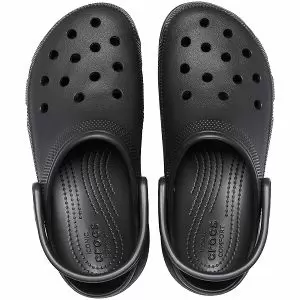 δίπατο σαμπό σε μαύρο χρώμα, crocs classic platform clog black