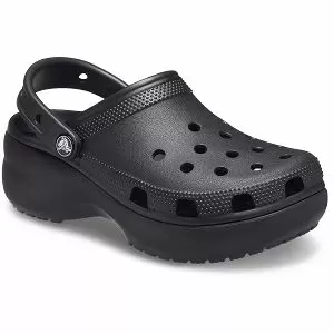 δίπατο σαμπό σε μαύρο χρώμα, crocs classic platform clog black