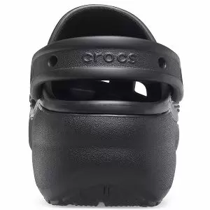 δίπατο σαμπό σε μαύρο χρώμα, crocs classic platform clog black