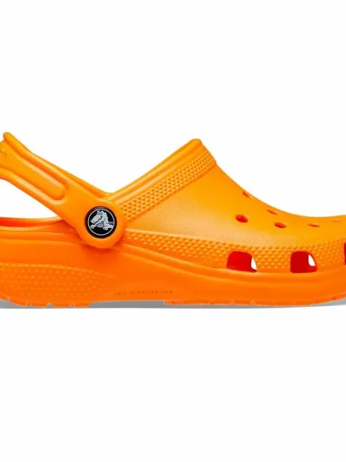 παιδικό σαμπό σε πορτοκαλί χρώμα, crocs classic clog t orange zing