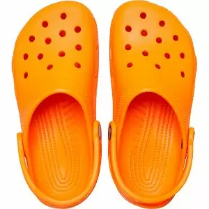 παιδικό σαμπό σε πορτοκαλί χρώμα, crocs classic clog t orange zing