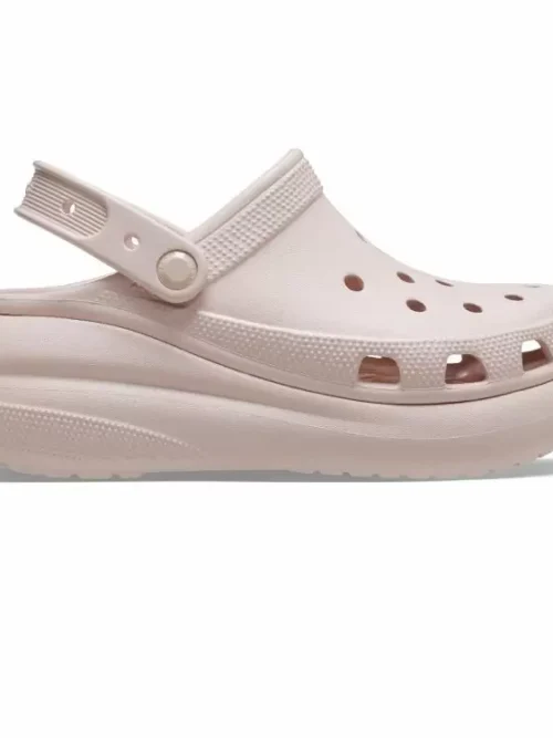 δίπατο σαμπό σε ροζ χρώμα, crocs classic crush clog quartz