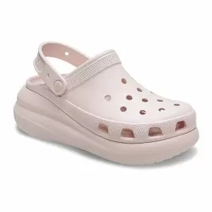 δίπατο σαμπό σε ροζ χρώμα, crocs classic crush clog quartz