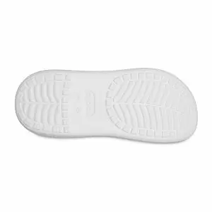 δίπατο σαμπό σε λευκό χρώμα, crocs classic crush clog white