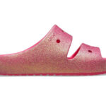 παντόφλες με γκλίτερ από την crocs, classic iridescent glitter sandals