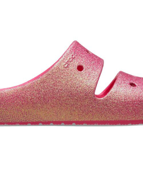 παντόφλες με γκλίτερ από την crocs, classic iridescent glitter sandals