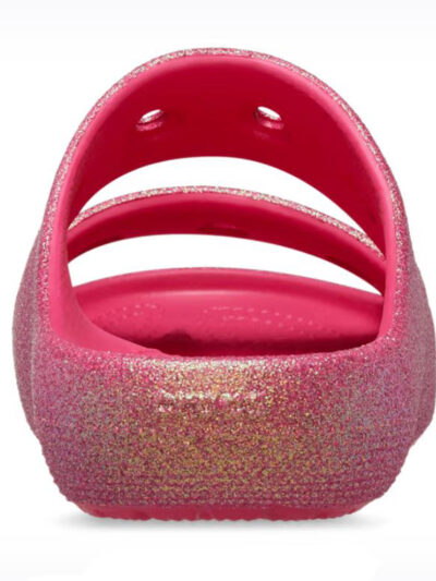 παντόφλες με γκλίτερ από την crocs, classic iridescent glitter sandals