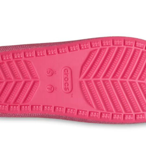 παντόφλες με γκλίτερ από την crocs, classic iridescent glitter sandals