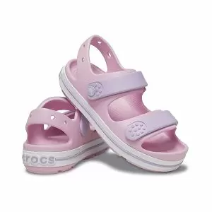 παιδικά σανδάλια σε ροζ χρώμα από την crocs, crocs crocband cruiser sandal k ballerina lavender