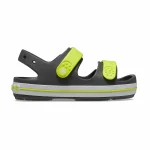 παιδικά σανδάλια σε γκρι χρώμα από την crocs, crocs crocband cruiser sandal k slate grey