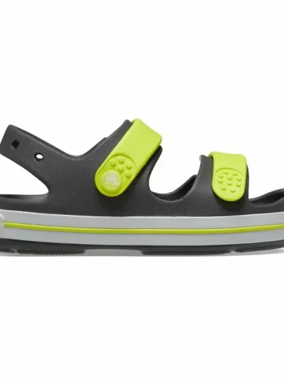 παιδικά σανδάλια σε γκρι χρώμα από την crocs, crocs crocband cruiser sandal k slate grey