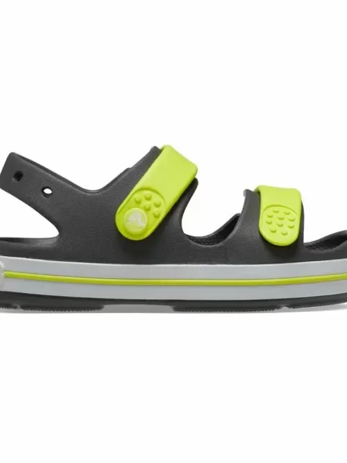 παιδικά σανδάλια σε γκρι χρώμα από την crocs, crocs crocband cruiser sandal k slate grey