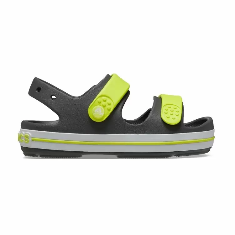παιδικά σανδάλια σε γκρι χρώμα από την crocs, crocs crocband cruiser sandal k slate grey