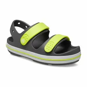 παιδικά σανδάλια σε γκρι χρώμα από την crocs, crocs crocband cruiser sandal k slate grey