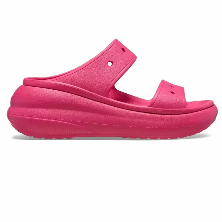 γυναικεία crocs με πλατφόρμα σε ροζ έντονο χρώμα, crocs crush sandal dragon fruit