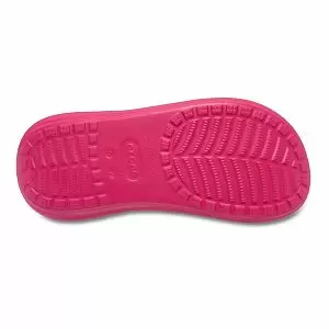 γυναικεία crocs με πλατφόρμα σε ροζ έντονο χρώμα, crocs crush sandal dragon fruit
