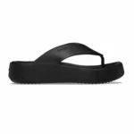 γυναικείες σαγιονάρες με πλατφόρμα από την crocs σε μαύρο χρώμα, getaway platform flip black