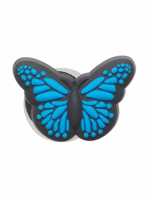 διακοσμητική πεταλούδα για τα crocs, crocs jibbitz charms blue butterfly