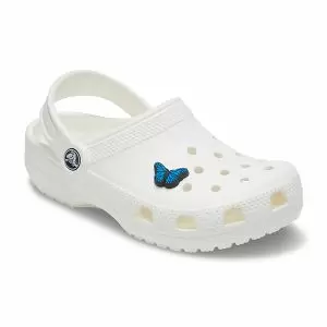 διακοσμητική πεταλούδα για τα crocs, crocs jibbitz charms blue butterfly