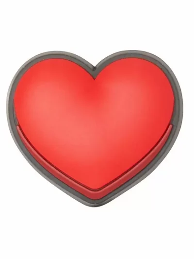 διακοσμητικό σε σχήμα καρδιά από την crocs, crocs jibbitz charms heart