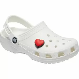 διακοσμητικό σε σχήμα καρδιά από την crocs, crocs jibbitz charms heart