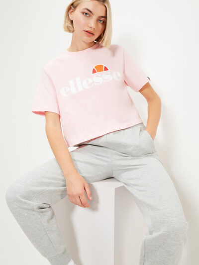 Ellesse Alberta Cropped T-shirt Pink Γυναικεία Μπλούζα - Image 7