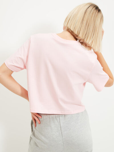 Ellesse Alberta Cropped T-shirt Pink Γυναικεία Μπλούζα - Image 9