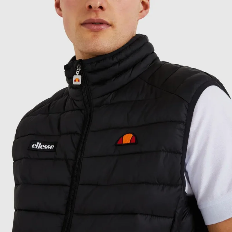 ανδρικό γιλέκο σε μαύρο χρώμα από την ellesse, bardy gilet black