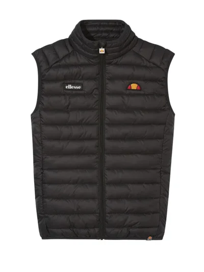 ανδρικό γιλέκο σε μαύρο χρώμα από την ellesse, bardy gilet black