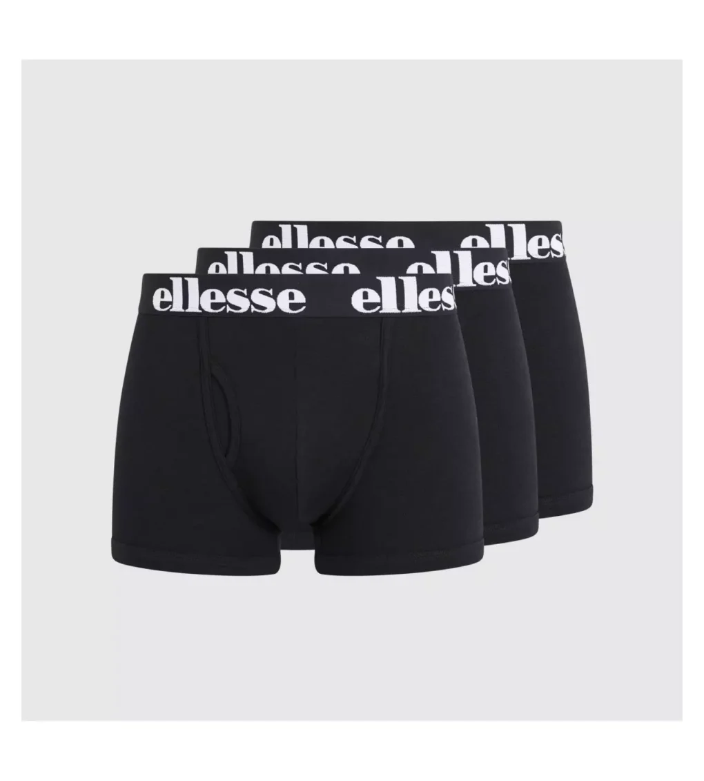 ανδρικά μαύρα μποξεράκια από την ellesse σε πακέτο των τριών, ellesse core hali 3pk boxers