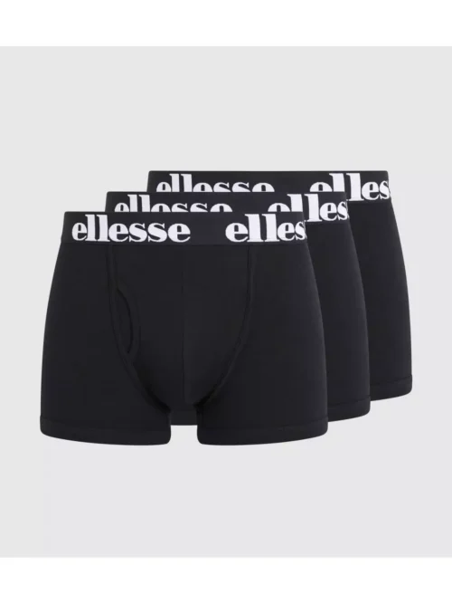 ανδρικά μαύρα μποξεράκια από την ellesse σε πακέτο των τριών, ellesse core hali 3pk boxers