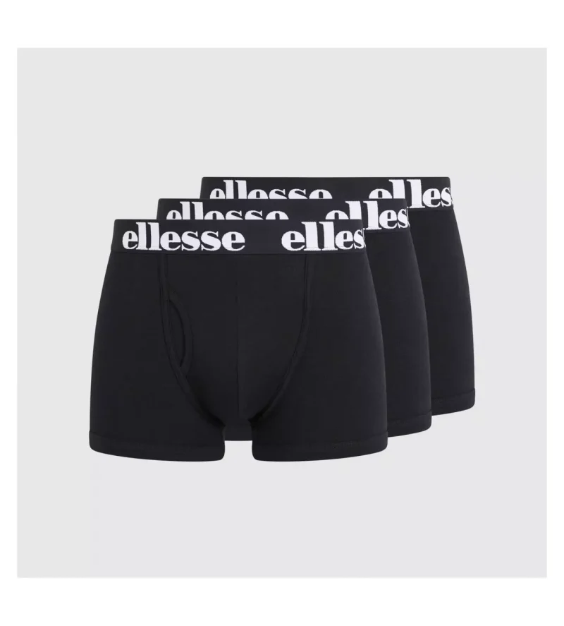 ανδρικά μαύρα μποξεράκια από την ellesse σε πακέτο των τριών, ellesse core hali 3pk boxers