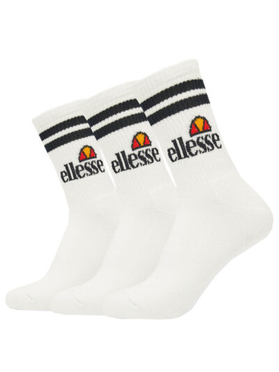 πακέτο κάλτσες σε άσπρο χρώμα από την ellesse, heritage core pullo 3pk socks