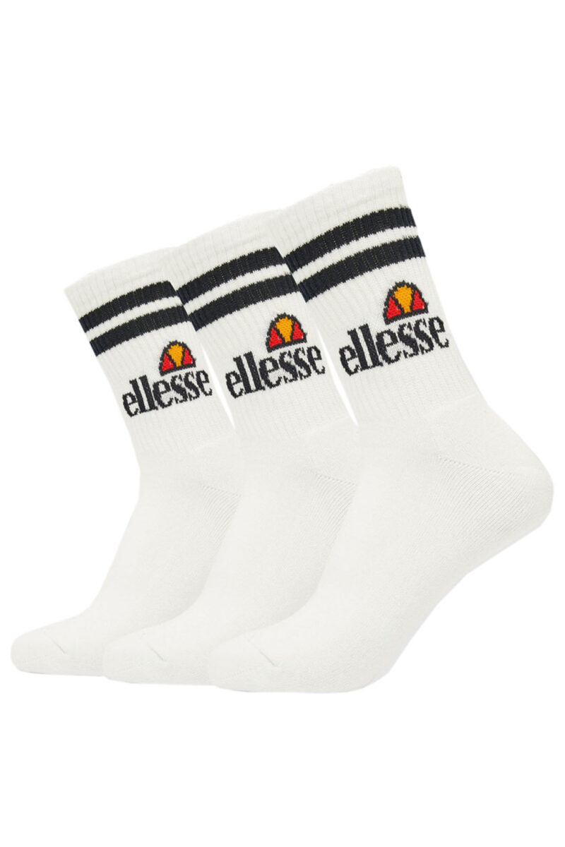 πακέτο κάλτσες σε άσπρο χρώμα από την ellesse, heritage core pullo 3pk socks