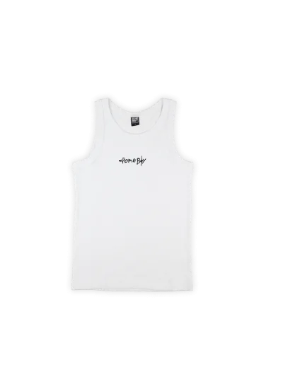 αμάνικη μπλούζα σε λευκό χρώμα από την homeboy, tank top achsel h white