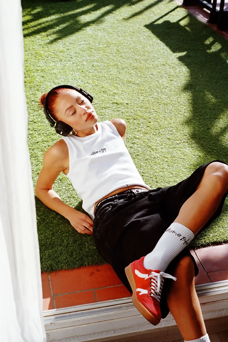 αμάνικη μπλούζα σε λευκό χρώμα από την homeboy, tank top achsel h white