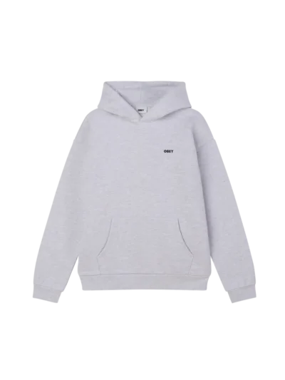 fouter me koukoula se gkri xroma me tipoma stin plati apo tin obey, bold icon extra heavy hood ash grey