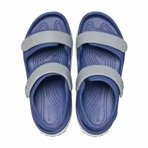 παιδικά πέδιλα σε μπλε και γκρι χρώμα από την crocs, cruiser sandal