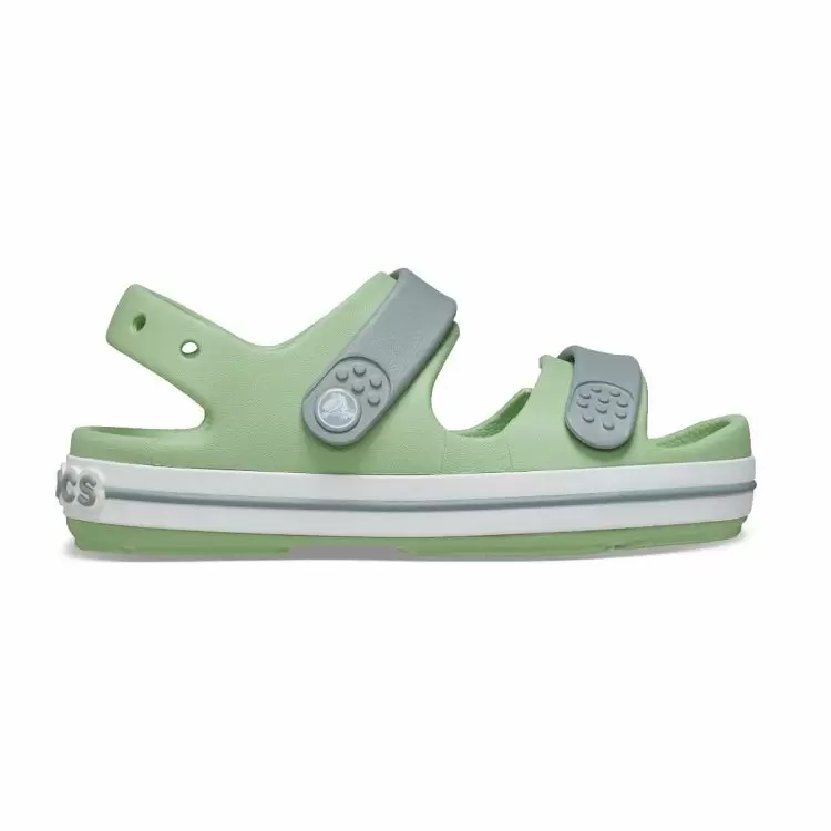 παιδικά πέδιλα σε πράσινο χρώμα από την crocs, crocband cruiser sandal k