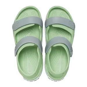 παιδικά πέδιλα σε πράσινο χρώμα από την crocs, crocband cruiser sandal k