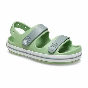 παιδικά πέδιλα σε πράσινο χρώμα από την crocs, crocband cruiser sandal k