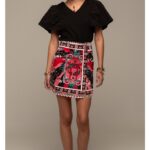 γυναικεία μίνι φούστα με σχέδια από την Peace and chaos, genesis mini skirt