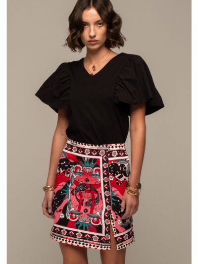 γυναικεία μίνι φούστα με σχέδια από την Peace and chaos, genesis mini skirt