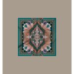γυναικείο μαντήλι με σχέδια από την peace and chaos, prosperity scarf