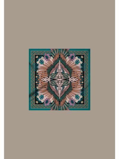 γυναικείο μαντήλι με σχέδια από την peace and chaos, prosperity scarf