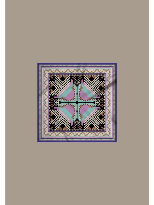 γυναικείο μαντήλι με σχέδια από την peace and chaos, quantum scarf