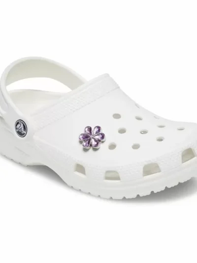 Crocs Jibbitz Charms Purple Blinged Out Daisy - Image 3