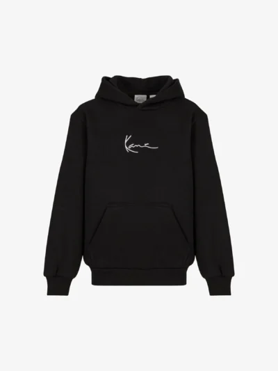 παιδικό φούτερ σε μαύρο χρώμα από την karl kani, kids small signature essential hoodie